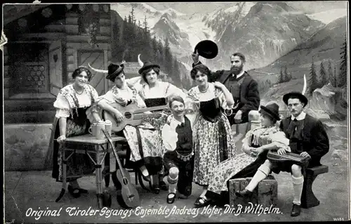 Ak Original Tiroler Gesangsensemble Andreas Hofer, Dir. B. Wilhelm