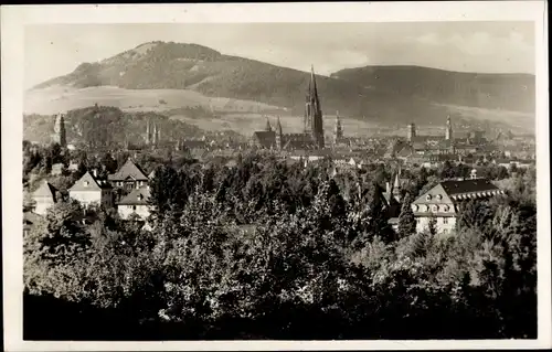 Ak Freiburg im Breisgau, Blick vom Waldrestaurant Jägerhäusle