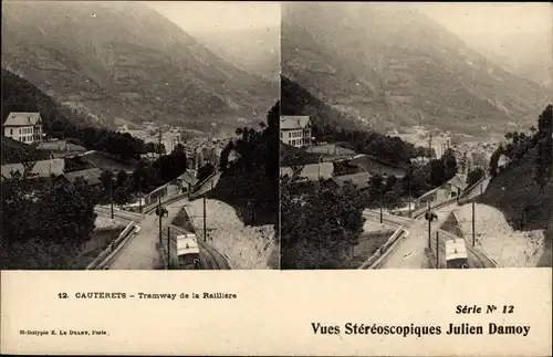 Stereo Ak Cauterets Hautes Pyrénées, Tramway de la Railliere