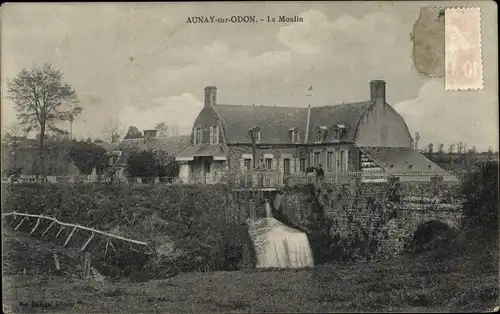 Ak Aunay sur Odon Calvados, Le Moulin