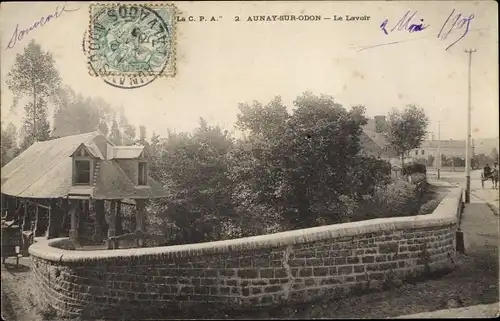 Ak Aunay sur Odon Calvados, Le Lavoir