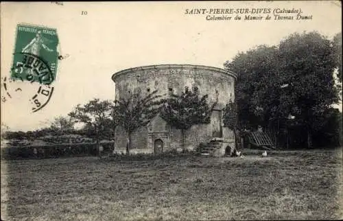 Ak Saint Pierre sur Dives Calvados, Colombier du Manoir de Thomas Dunot