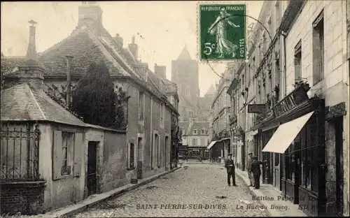 Ak Saint Pierre sur Dives Calvados, La Rue du Boscq