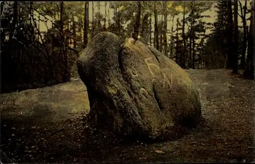 Ak Hamburg Harburg, Karlstein im Rosengarten, Laubbäume