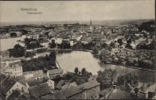 Ak Tschernjachowsk Insterburg Ostpreußen, Totalansicht