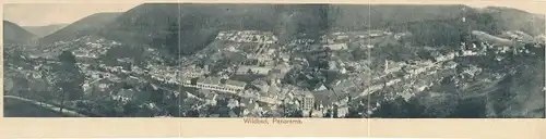 Klapp Ak Bad Wildbad im Schwarzwald, Panorama