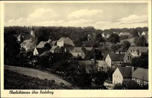Ak Oberlichtenau Pulsnitz im Kreis Bautzen, Blick auf den Ort