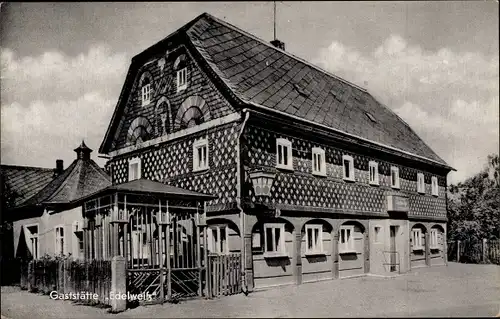 Ak Niedercunnersdorf Kottmar in Sachsen, Gaststätte Edelweiß