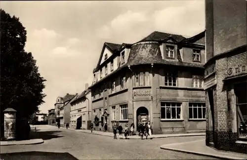 Ak Falkenberg an der Elster, Sparkasse