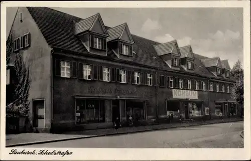 Ak Laubusch Lauta in Sachsen, Schulstraße, Konsum