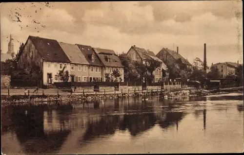 Ak Roßwein in Sachsen, Wasserpartie