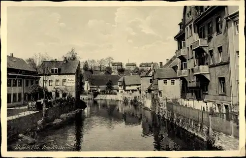 Ak Döbeln in Sachsen, Kloster, Wasserpartie