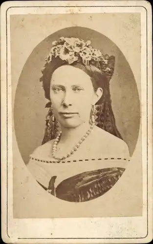 CdV Königin Luise von Schweden und Norwegen, Portrait
