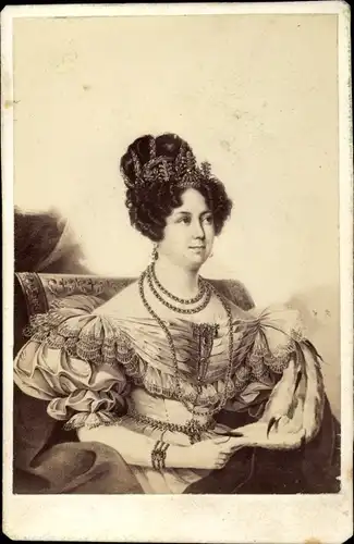 CdV Königin Desiree von Schweden, Portrait