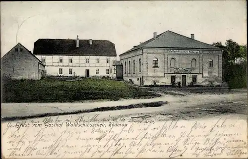 Ak Röderau Zeithain in Sachsen, Gasthof Waldschlösschen
