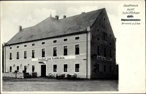 Ak Strehla an der Elbe Sachsen, Gasthaus zum Schiffchen