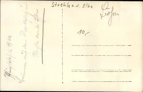 Foto Ak Strehla an der Elbe Sachsen, Kinder auf einem Platz, Gasthaus