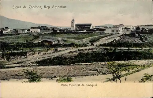 Ak Cosquín Argentinien, Sierra de Cordoba, Vista general