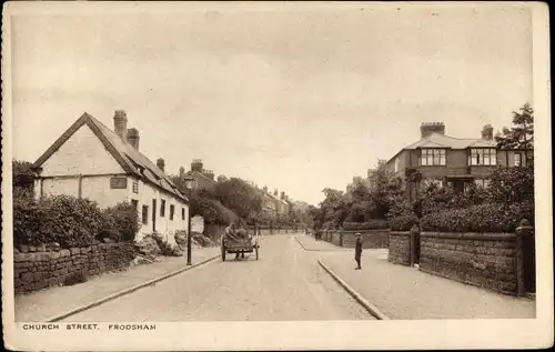 Ak Frodsham Cheshire England, Church Street