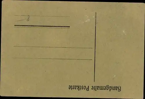 Künstler Ak Prisonniers de Guerre, Kriegsgefangene I. WK, Lagerleben, Tanz