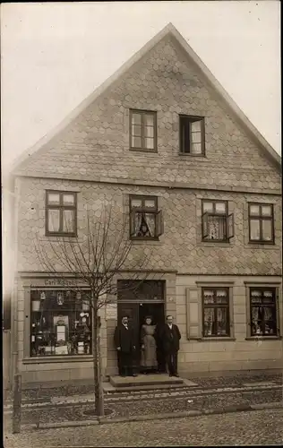 Foto Ak Eldagsen Springe am Deister Niedersachsen, Eisenwarenhandlung Carl Nütsen, Lange Straße 42