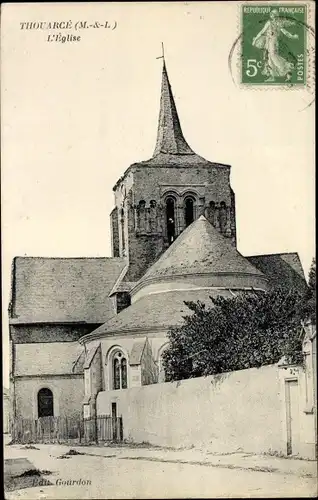 Ak Thouarcé Maine et Loire, Kirche