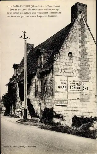 Ak Saint Mathurin Maine et Loire, L'Ecce Homo, Jeanne de Laval