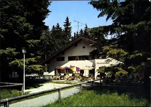 Ak Holzkirchen in Oberbayern, Raststätte, Terrasse