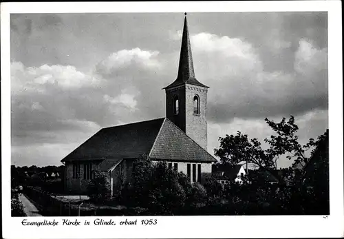 Ak Glinde in Schleswig Holstein, Evangelische Kirche, erbaut 1953