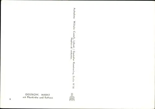 Ak Güstrow in Mecklenburg, Pfarrkirche, Rathaus