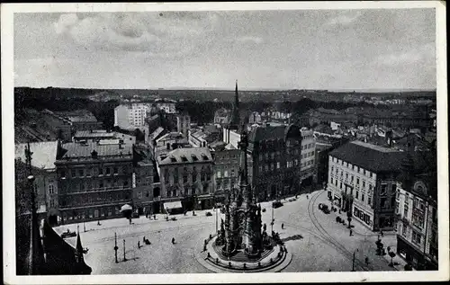 Ak Olomouc Olmütz Stadt, Blick vom Rathausturm