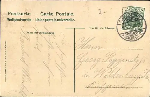 Ak Freiberg in Sachsen, Albertpark, Justizgebäude