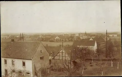 Foto Ak Glaubitz an der Elbe, Gesamtansicht