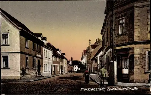 Ak Markranstädt in Sachsen, Zwenkauer Straße