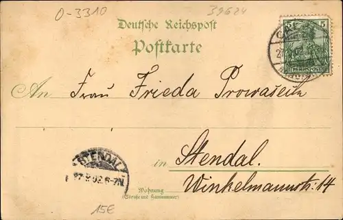 Litho Kalbe Calbe Milde Sachsen Anhalt, Kirche, Ortsansichten
