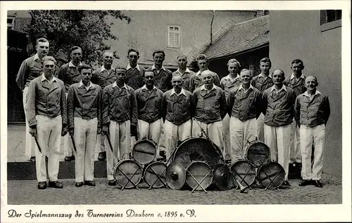 Ak Dauborn Hünfelden im Taunus, Spielmannszug des Turnvereins von 1895 eV