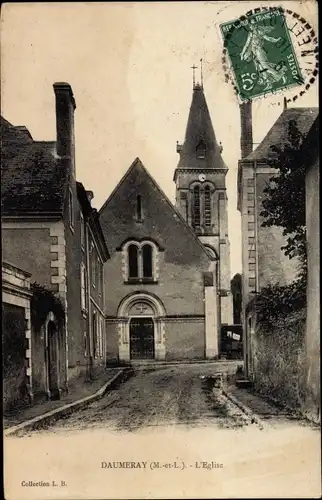 Ak Daumeray Maine et Loire, Kirche