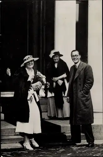 Ak Den Haag, Prinzessin Juliana der Niederlande mit Prinz Bernhard, 1936