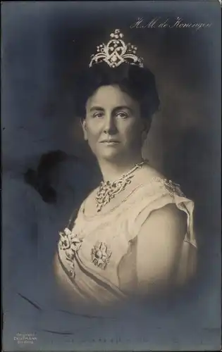 Ak Königin Wilhelmina der Niederlande, Portrait