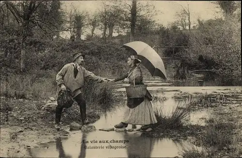 Ak La vie aux Champs, Galanterie villageoise