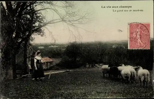 Ak La vie aux Champs, La gardeuse de moutons
