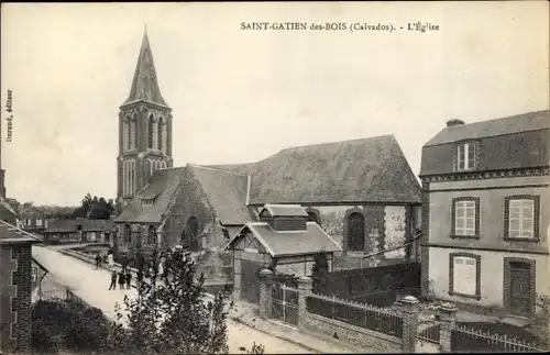 Ak Saint Gatien des Bois Calvados, L'Eglise