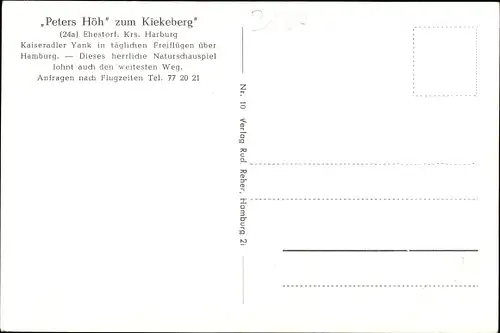 Ak Ehestorf Rosengarten, Peters Höh zum Kiekeberg, Kaiseradler Yank