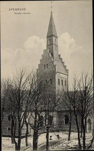 Ak Aabenraa Apenrade Dänemark, Nicolai-Kirche