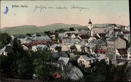 Ak Český Dub Böhmisch Aicha Region Reichenberg, Blick auf den Ort