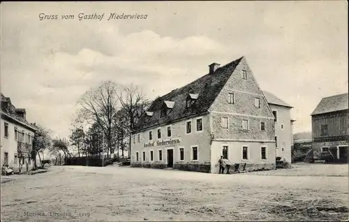 Ak Niederwiesa Sachsen, Gasthof Niederwiesa