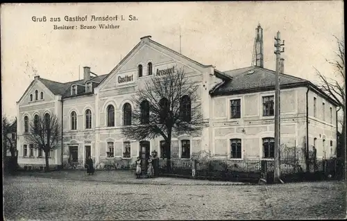 Ak Arnsdorf in Sachsen, Gasthof Arnsdorf