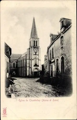 Ak Chambellay Maine-et-Loire, Kirche