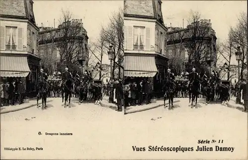 Stereo Ak Dragons lanciers, französische Soldaten, Dragoner