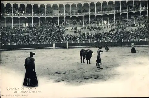 Ak Stierkampf, Corrida de Toros, Entrando a matar